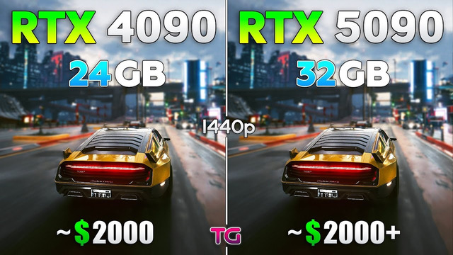 RTX 4090 vs RTX 5090 – Test in 1440p