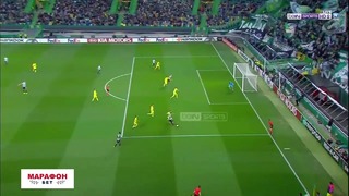 (HD) Спортинг – Вильярреал | Лига Европы 2018/19 | 1/16 финала | Первый матч