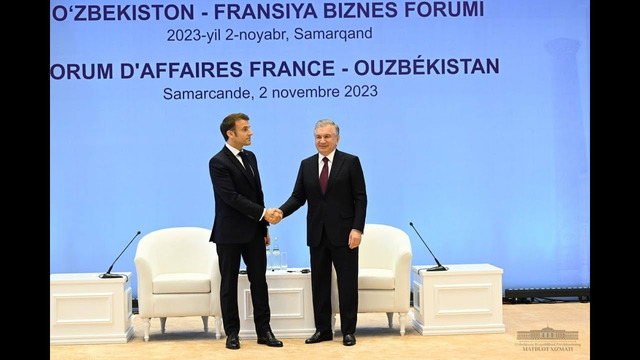 Prezidentlar Oʻzbekiston—Fransiya qoʻshma biznes forumida ishtirok etdilar