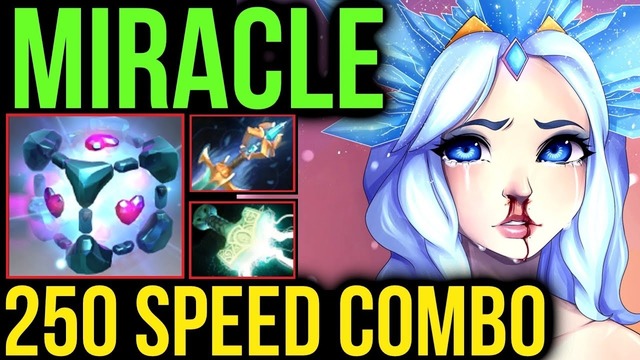 Dota 2 Miracle- Crystal Maiden trying 7.07 WTF Speed Talent with IO! Hard Game