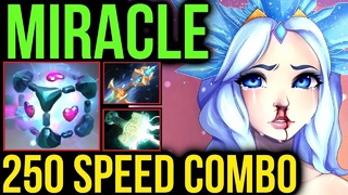 Dota 2 Miracle- Crystal Maiden trying 7.07 WTF Speed Talent with IO! Hard Game