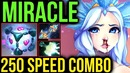 Dota 2 Miracle- Crystal Maiden trying 7.07 WTF Speed Talent with IO! Hard Game
