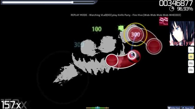 Osu! Knife Party – Fire Hive WHEEEEEEE. Vlad gameplay