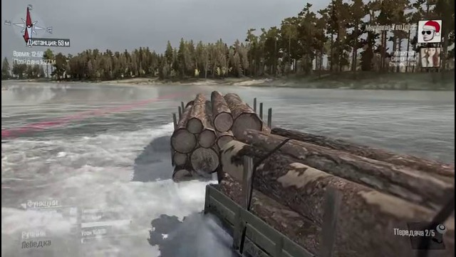 2. Spintires – КАРТА ПЕРЕПРАВА (прохождение) №-2