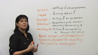 English Vocabulary- Crime & Criminals