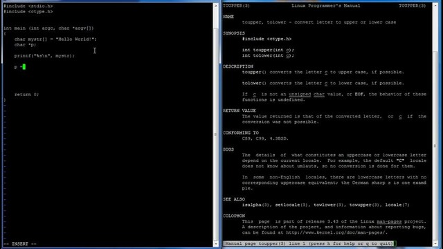 C Programming in Linux Tutorial #045 – toupper() tolower() Functions