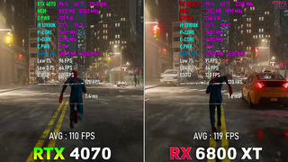 RTX 4070 vs RX 6800 XT – Test in 10 Games