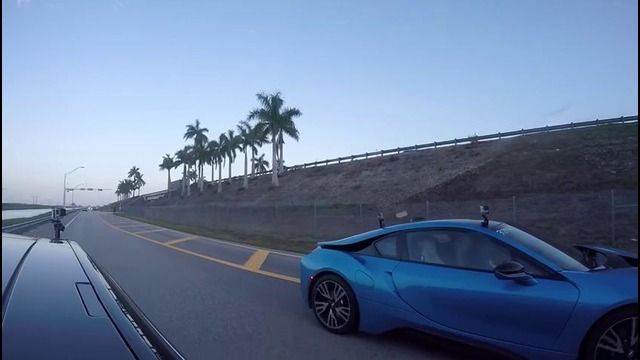 Дрэг-рейсинг Tesla Model S P85D против гибрида BMW i8