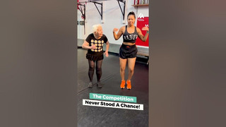 Old Woman Dances With Trainer | People Are Awesome #shorts