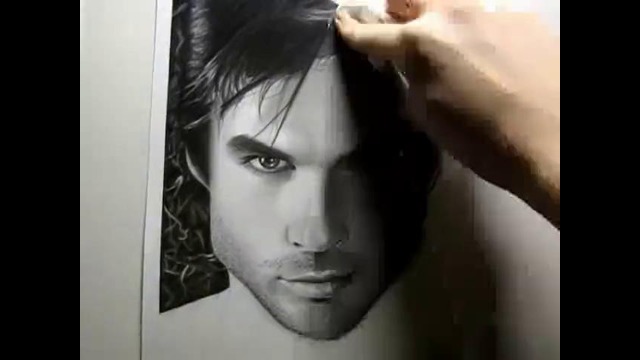 Ian Somerhalder Draw by Ellen Sunbeam