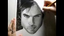 Ian Somerhalder Draw by Ellen Sunbeam