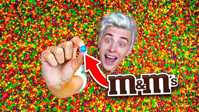 Кто Найдет M&M’s в Бассейне Skittles, Получит 10,000$ – Челлендж