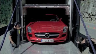 Michael Schumacher in the SLS AMG tunnel experiment Ridgeway Mercedes-Benz