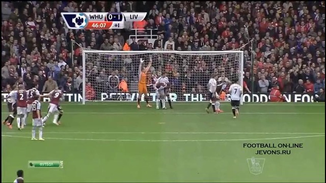 Вест хэм юнайтед ливерпуль 1 2