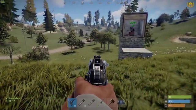 RUST – Поднялся с револьвера. Меня рейдят по к.д