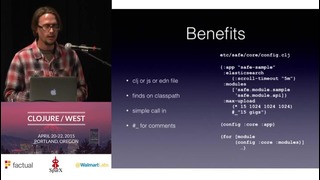 Clojure West 2015 – Ron Toland – Staying SAFE – A Foundation for Clojure Apps