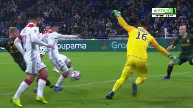 (HD) Лион – Монако | Французская Лига 1 2018/19 | 18-й тур