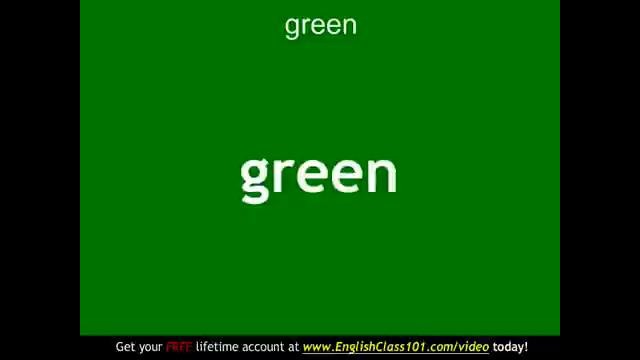 Learn English – English Color Vocabulary