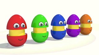 Яйца с сюрпризом Учим фигуры Учим цвета Развивающий мультик для детей