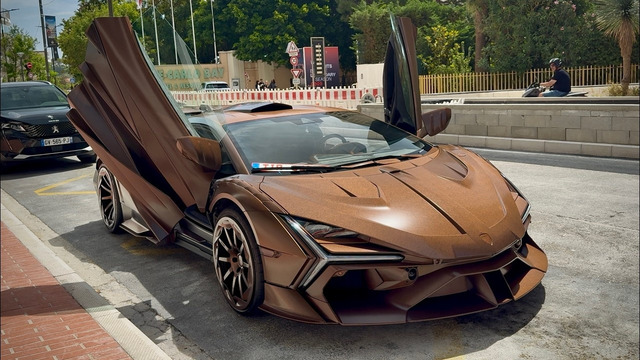 1.5M Mansory Carbonado Revuelto driving in Monaco