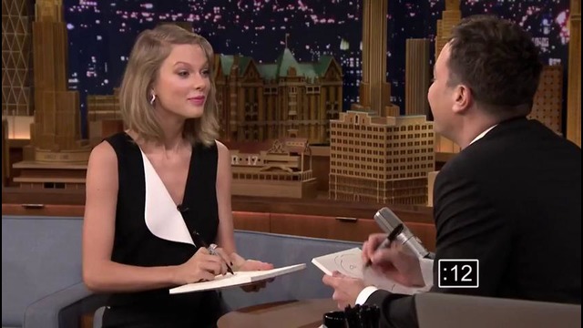 Taylor Swift and Jimmy Draw Each Other Without Looking