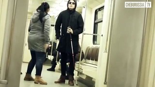 Пранк в метро: Кража IPhone 6 У Слепого