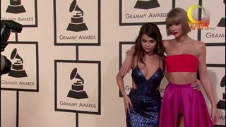 Taylor Swift & Selena Gomez Fashion Cam 58th GRAMMYs