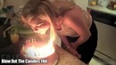 Задула праздничные свечи