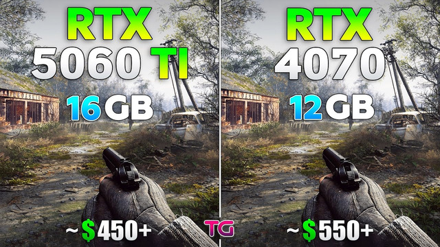 RTX 5060 Ti vs RTX 4070 – Test in 10 Games