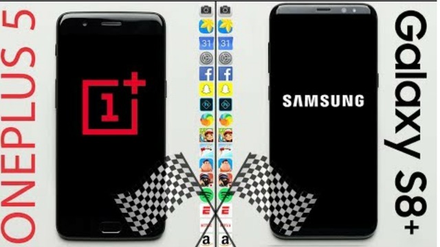 OnePlus 5 vs. Galaxy S8 plus Speed Test