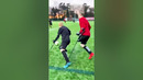 Teams of Amputees Play Soccer Match