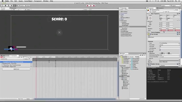 Survival Shooter tutorial – 10 of 10 – Game Over – YouTube