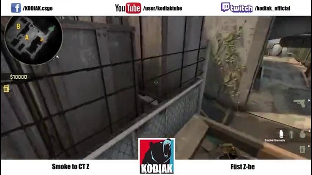 Обучение раскидке гранат в кс го на карте Трэин (Train)