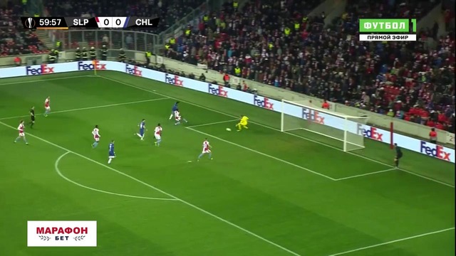 (HD) Славия – Челси | Лига Европы УЕФА 2018/19 | 1/4 финала | Первый матч