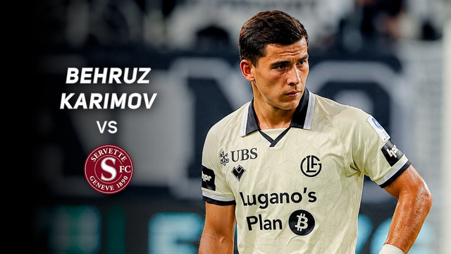Behruz Karimov made his first start for Lugano #lugano #karimov #uzbekistan