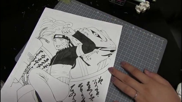 Манга от Мики Шамовой. Speed Drawing. Naruto Uzumaki