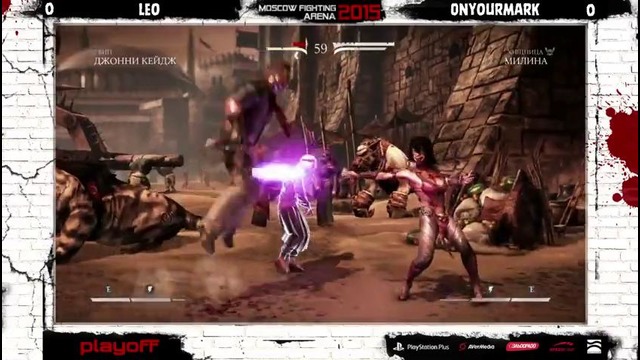 MKX [MFA 2015] Leo (Johnny Cage) vs OnYourMark (Mileena) (Playoff)