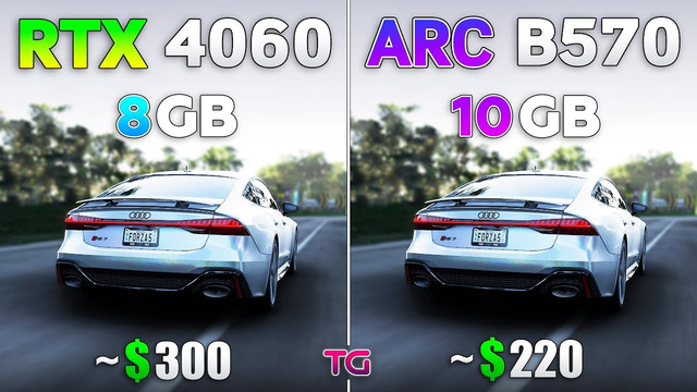 ARC B570 vs RTX 4060 – Test in 10 Games