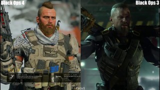 Black Ops 4 – Сравнение моделей персонажей с Black Ops 3