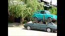 Двухэтажная машина в Польше