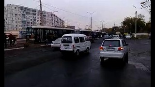 Авария на Боткино (8 трамваев!)