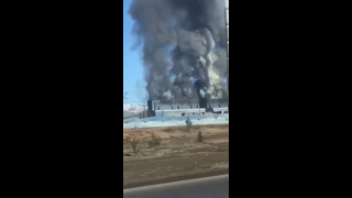 Ново-Ангренская ТЭС под Ташкентом загорелась