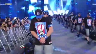 An army of John Cena make their WrestleMania entrance- WrestleMania 25