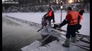 Заготовка ледяных кирпичей