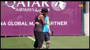 Ronaldinho was at the Barcelona training session