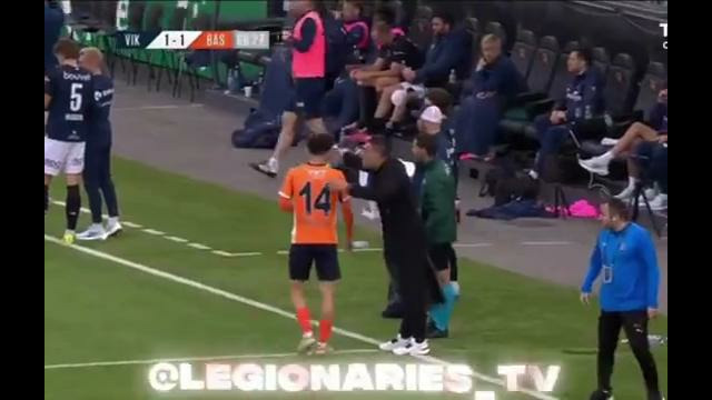 Eldor Shomurodovning «Vikin» 1-3 “Bashakshehir o’yinidagi harakatlar videosi