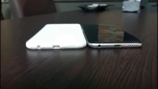 Samsung Galaxy s6 size compared to Iphone 6