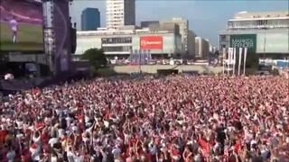 Сумасшедшие фанаты в Варшаве
