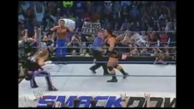 Rhyno and Chris Benoit vs Matt Hardy and Shannon Moore