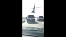 Вертолет в кортеже на казахской свадьбе